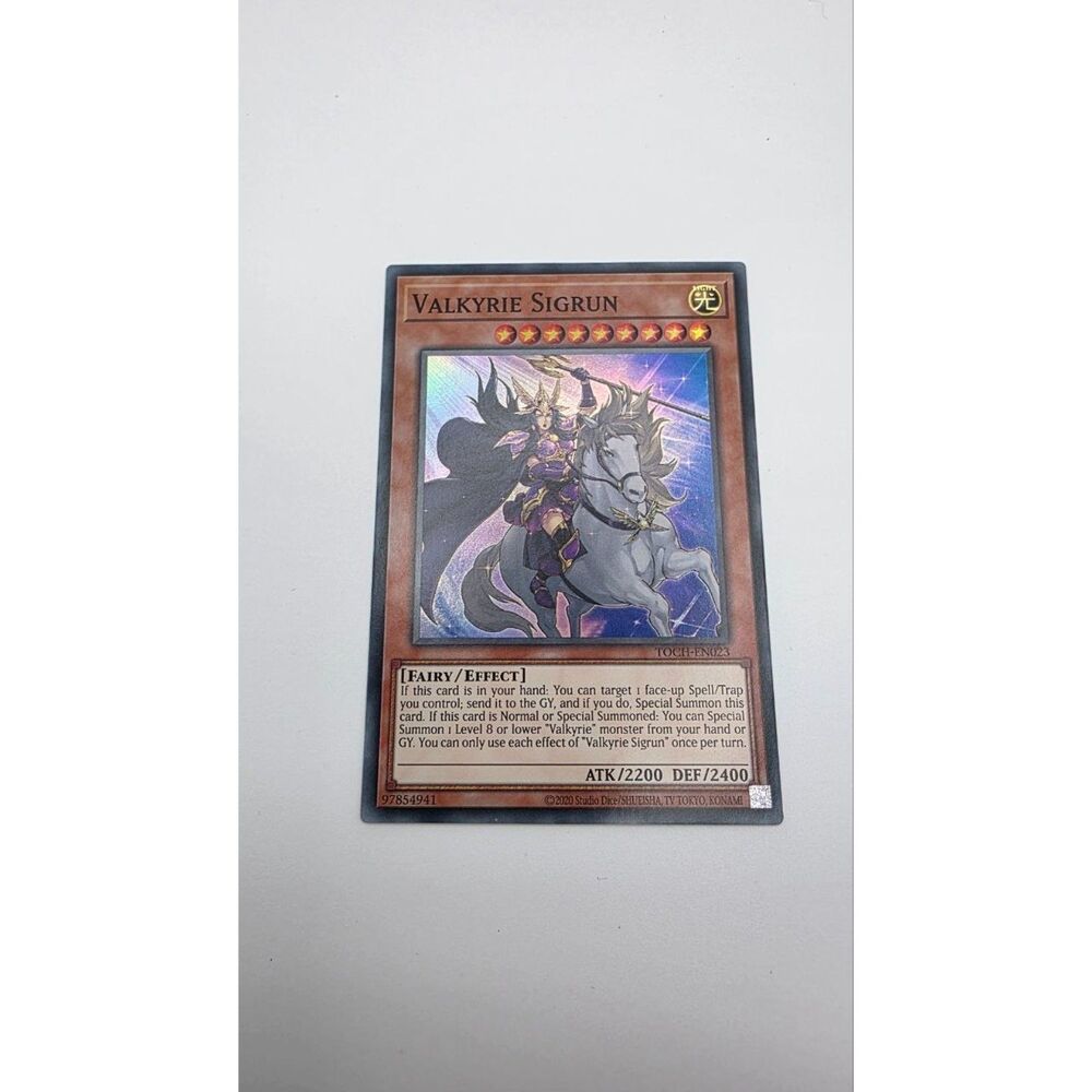 Yu-Gi-Oh Valkyrie Sigrun TOCH-EN023 Super Rare 1st Edition - Picture 3 of 4